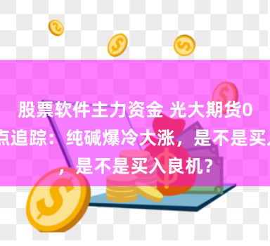 股票软件主力资金 光大期货0919热点追踪：纯碱爆冷大涨，是不是买入良机？