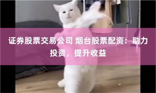 证券股票交易公司 烟台股票配资：助力投资，提升收益
